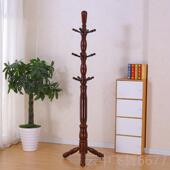 正品 简易衣服架落子置衣室架简约挂 实木帽架家用卧衣地衣架单杆式