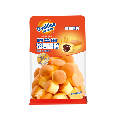 鲜尝厚买阿华田熔岩雪融蛋糕一口