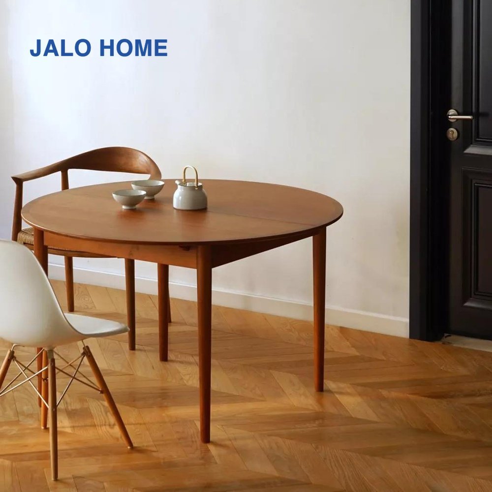 伽罗生活 JALO 北欧MCM抽拉圆形餐桌进口柚木樱桃木宽边餐厅圆桌|ruв категории жилой мебели, Таблица класса, обеденный стол - от Buy2taobao.com для оказания профессиональной услуги покупки агента Taobao