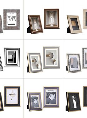 现代简约北欧轻奢实木相框寸寸