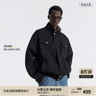 夹克男棉感立领外套 挺阔松弛感工装 BODYDREAM廓形哈灵顿G9 26新品