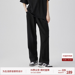 男新款 阔腿裤 微弹裤 宽松直筒裤 子运动裤 BODYDREAM结构拼接休闲裤