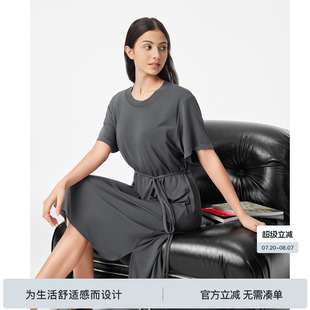 连衣裙 BODYDREAM女装 莫代尔睡衣新款 睡裙夏季 带胸垫家居服中长款