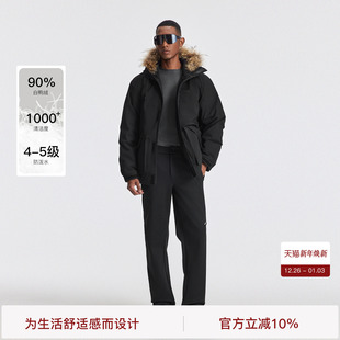 派克服男冬季 BODYDREAM高蓬拒水工装 保暖毛领羽绒服 高暖90绒