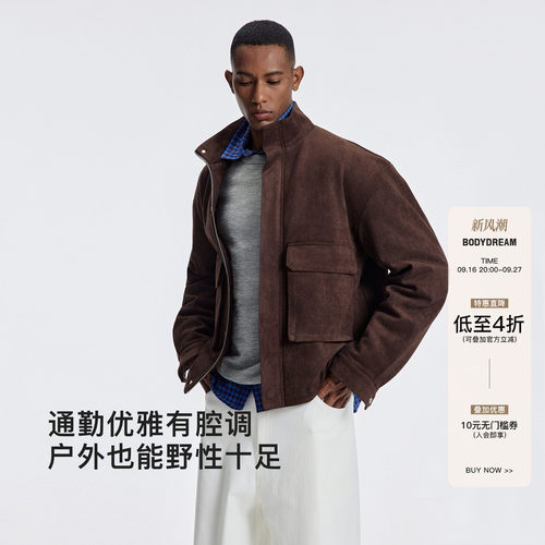bodydream老钱工装棉服外套