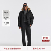 保暖毛领羽绒服 派克服男冬季 高暖90绒 BODYDREAM高蓬拒水工装