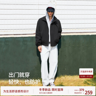 BODYDREAM轻量化立领梭织夹克boxy短宽运动通勤外套 行动夹克