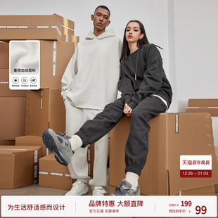 运动卫裤 直筒裤 男裤 休闲裤 子 秋冬宽松束脚裤 BODYDREAM重磅加绒裤