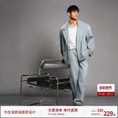 套装 BODYDREAM情侣牛仔夹克西服外套休闲复古做旧宽松西装 牛仔裤