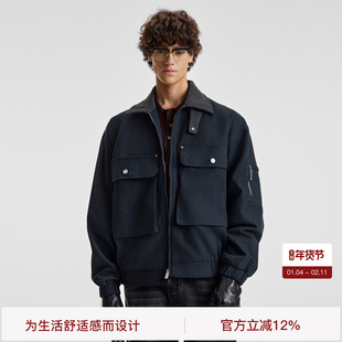 【复古回潮】BODYDREAM工装夹克灯芯绒休闲宽松男款翻领梭织外套