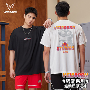 维动势能速干投篮服短袖男运动美式篮球训练跑步健身T恤网眼上衣