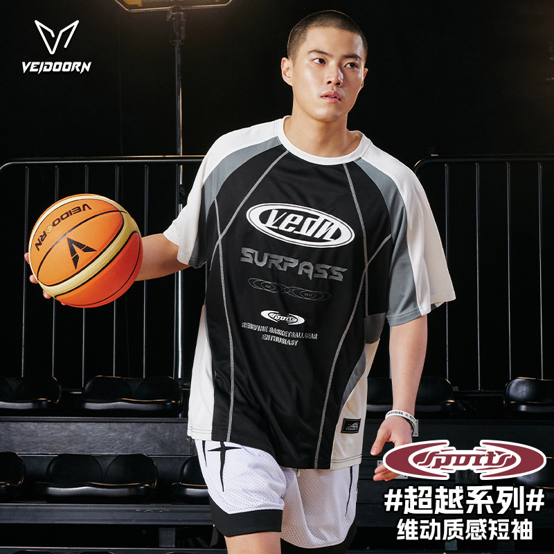 维动短袖超越投篮服T恤男美式篮球训练服运动跑步上衣透气网眼潮