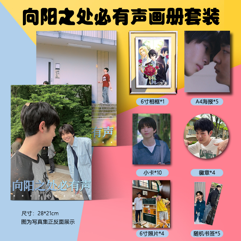 向阳之处必有声周边剧照写真集海报照片钥匙扣立牌卡贴小礼包