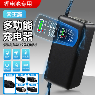 防水锂电池电动电瓶车充电器48V