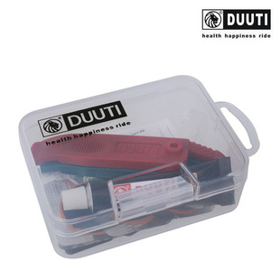 特惠包邮 DUUTI高级透明盒装补胎工具组合套装 单车应急补胎包