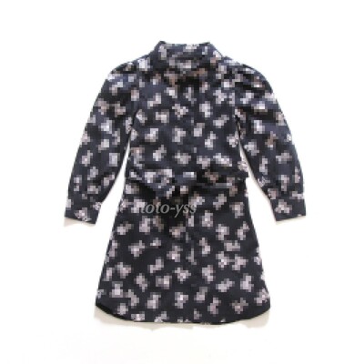 童装秋冬满印连帽风衣女童