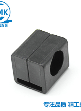 RG001-3门锁导向件定位柜门五金连杆锁配件PA6材质黑色附件