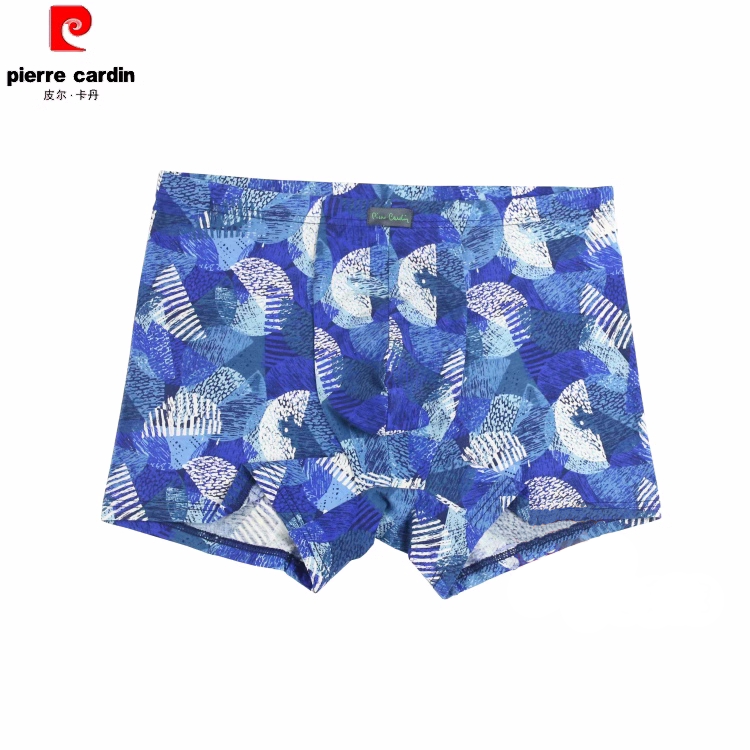 皮尔卡丹内裤男士中腰弹力柔软舒适棉莫代尔平角家居短裤PC53702