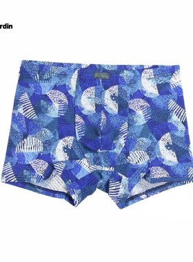 皮尔卡丹内裤男士中腰弹力柔软舒适棉莫代尔平角家居短裤PC53702