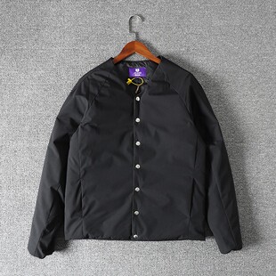 外贸日单紫标 陈老师上身 户外男士防水羽绒服无领夹克内胆潮2157