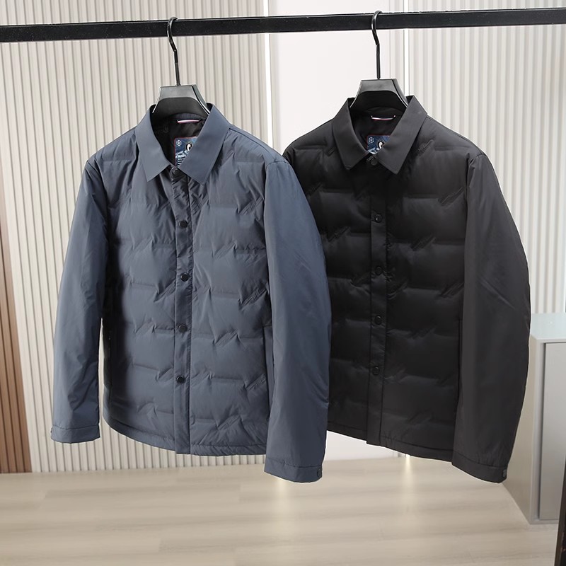 传写基础大众翻领户外短款羽绒服