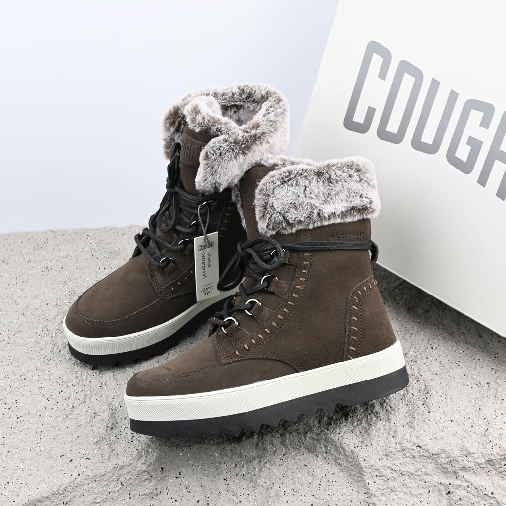 外贸原单冬季女士中筒真皮雪地靴