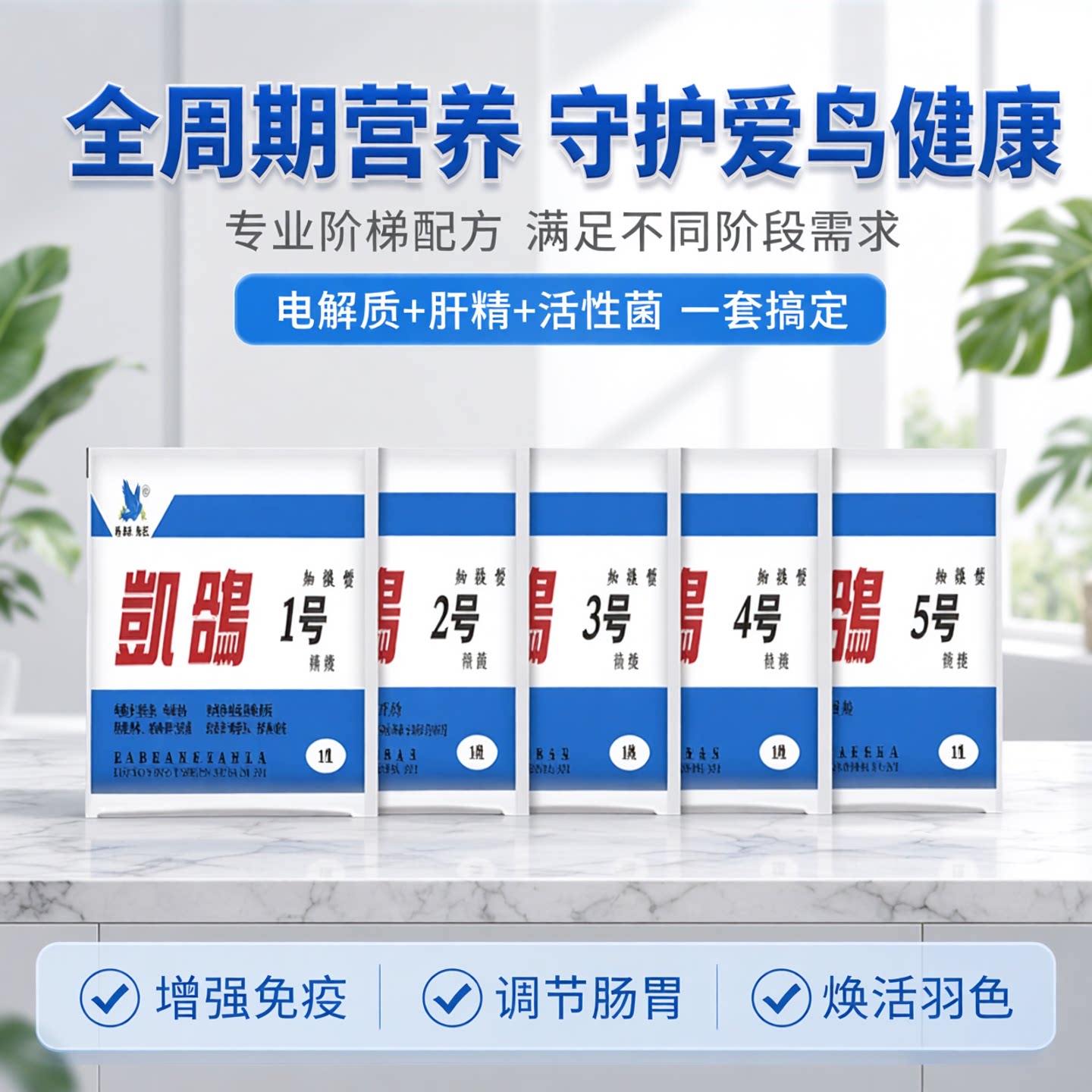 电解质活性菌肝精鹦鹉用品凯鸽图片