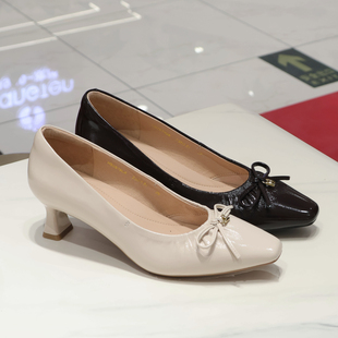 HS267908 HARSON哈森女鞋  2026年春 中跟 单鞋 商场专柜同款