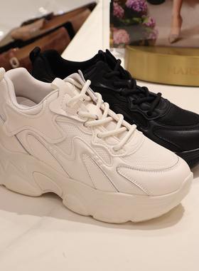 HARSON哈森女鞋 HCL252902 2025年秋款增高老爹鞋 商场新品