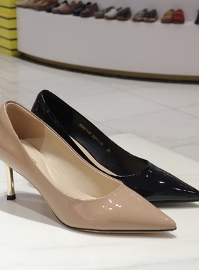 HS267102 HARSON哈森2026年春款高跟尖头单鞋 商场新款