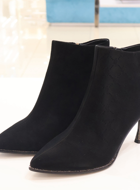 卡迪娜女鞋 KA251522 2025年冬靴中跟时装靴商场专柜同款