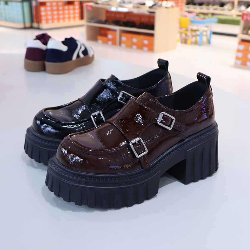 HARSON哈森女鞋 HL250601 2025年秋款厚底乐福鞋 商场专柜同款,女鞋,婚鞋,淘宝优惠券,粉丝福利购,淘宝优惠卷