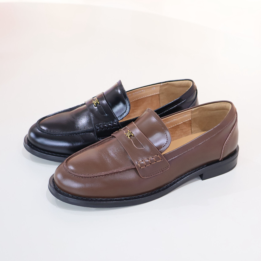 HARSON哈森女鞋 HL256407 2025年秋款乐福单鞋 商场新品