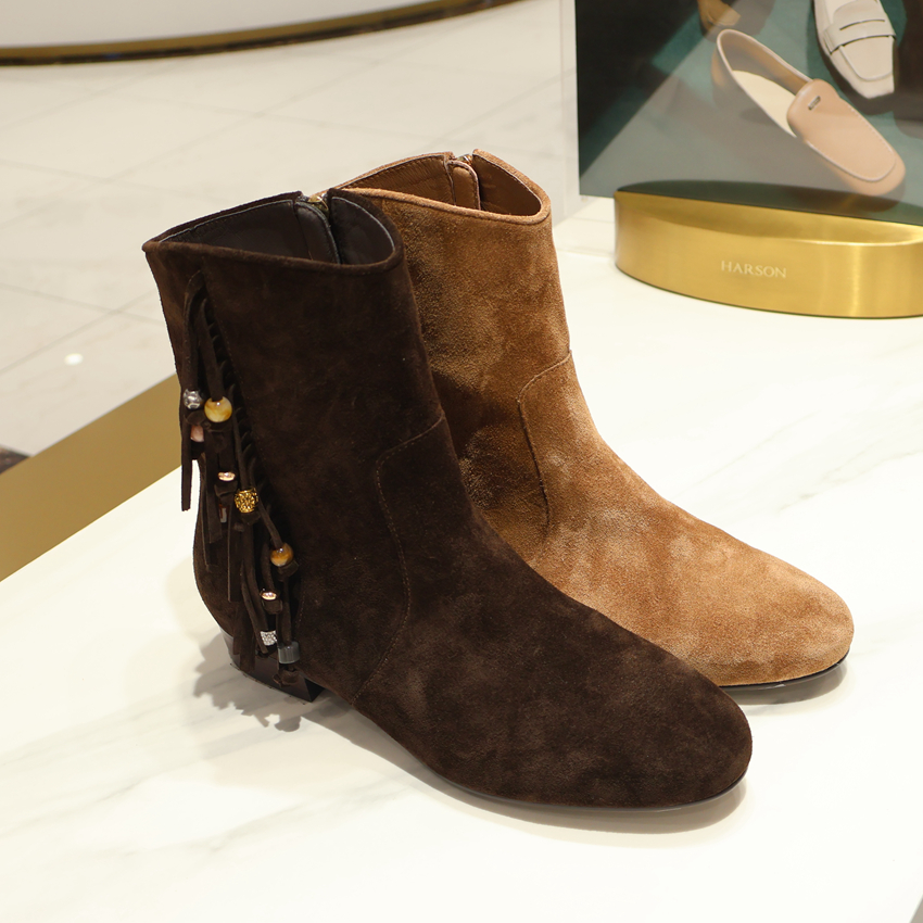 HA256505 HARSON哈森2025年冬靴高跟时装靴 商场专柜正品