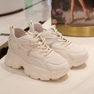 HARSON哈森女鞋 HCM252901 2025年夏款网面老爹鞋 商场专柜同款