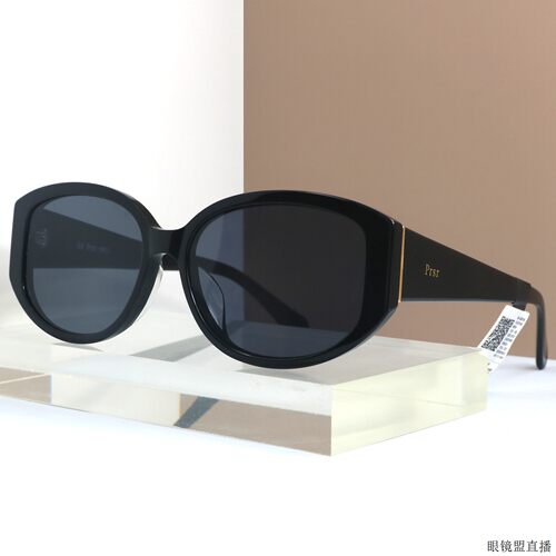 太阳眼镜女男太阳眼镜抗UV扁框猫眼简约高级感超轻眼镜PS3011