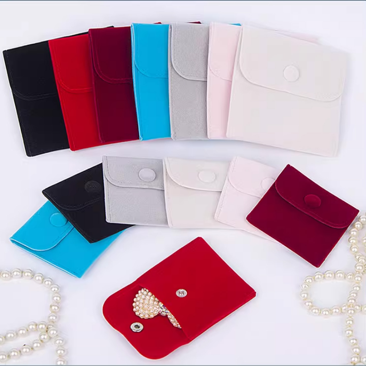 定制绒布按扣首饰袋珠宝袋