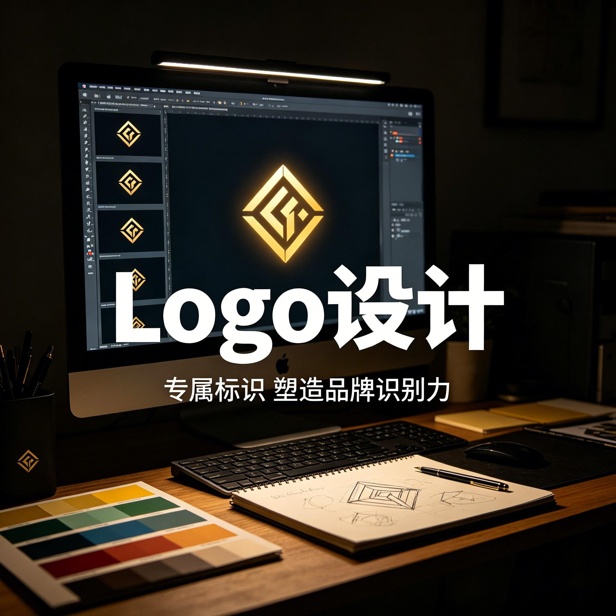 logo设计原创商标设计企业品牌字体图标店铺名卡通头像标志定制