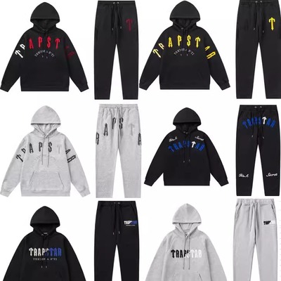 欧美小众宽松休闲毛巾绣连帽卫衣