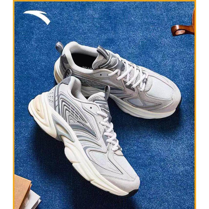 安踏千禧冰河休闲鞋男夏季新款舒适百搭潮流复古老爹鞋 112438893