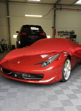 适用法拉利458Pista296Portofino812SF12F8Roma加州488弹力车衣罩