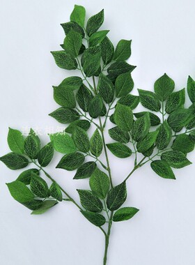 仿真树叶假树叶榆树叶叶子园林树木造景工程材料装饰绿色树叶