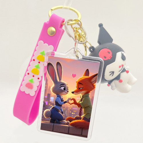 疯狂动物城2周边钥匙扣