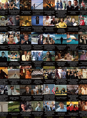 30张经典励志电影台词书签小众高级感手账本学生用书籍diy装饰卡