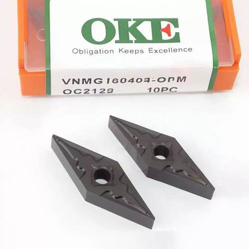 OKE 菱形尖刀外圆车刀片VNMG160404/160408-OPM OC2125 钢件加工