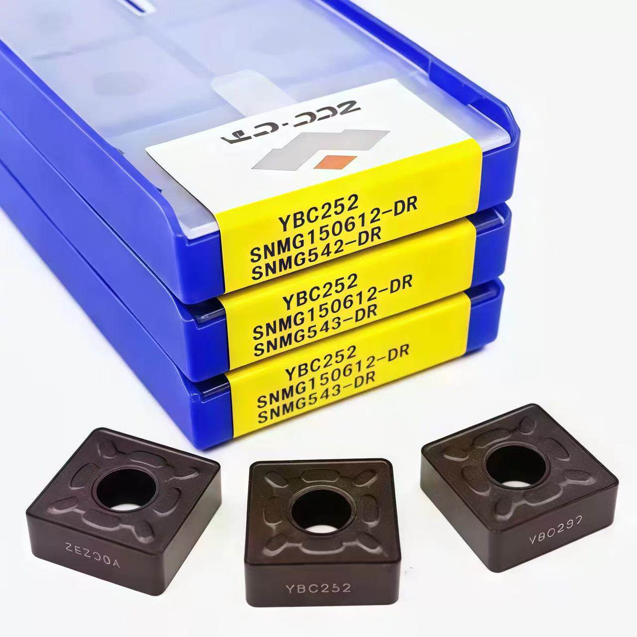 原装正品株洲钻石四方数控外圆车削刀片SNMG150608-DR YBC252钢件