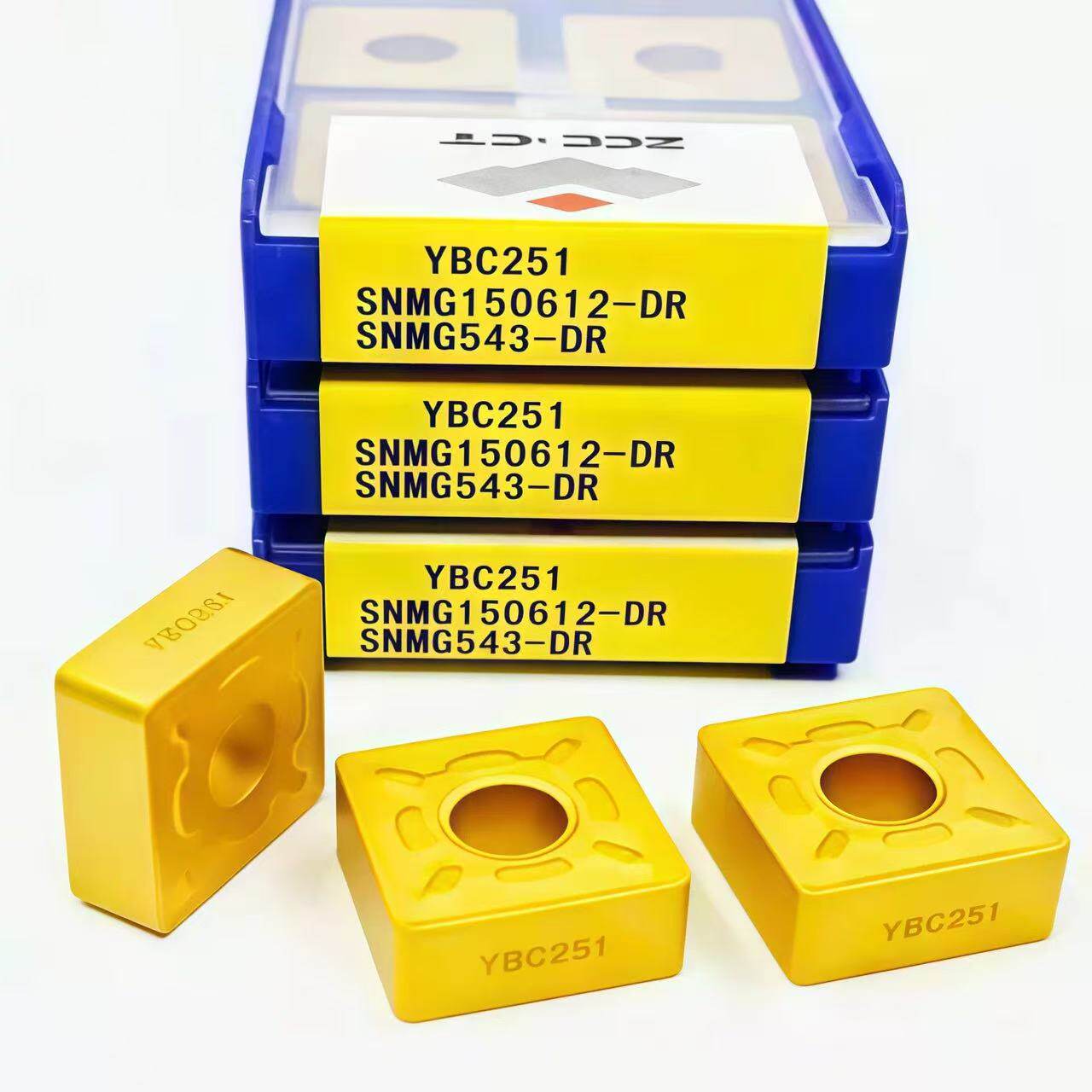 原装正品株洲钻石四方数控外圆车削刀片SNMG150608-DR YBC252钢件