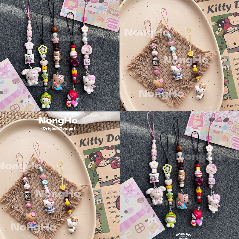 原创手作kt手机链可爱卡通钥匙链