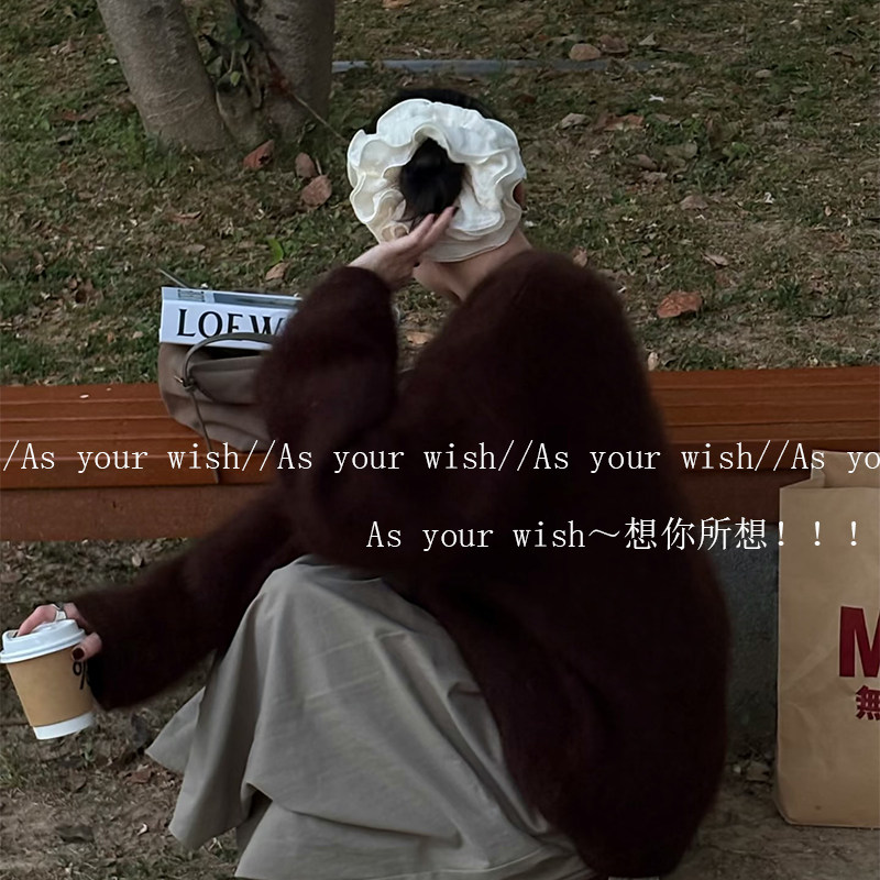 超大号网纱花边褶皱发圈法式温柔