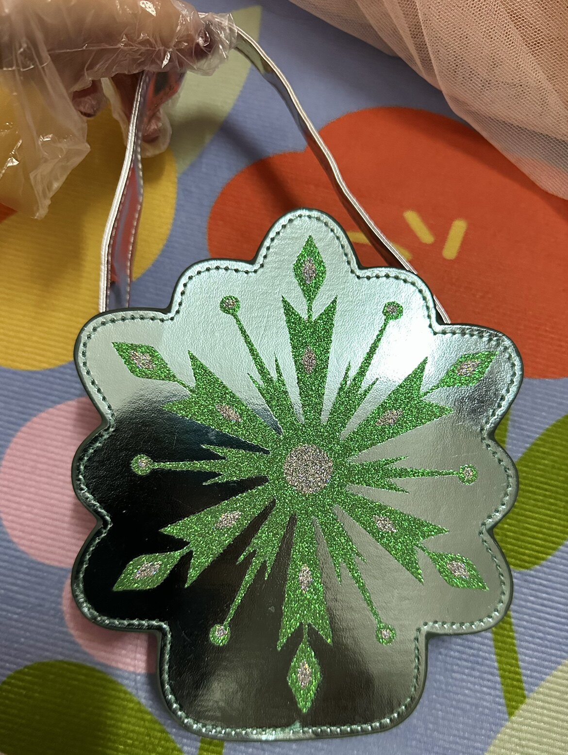加购价 单拍不发 迪士尼乐园手提包冰雪奇缘宝宝雪花造型手拎包